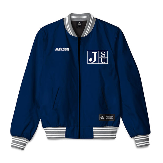 Jackson State - NCAA Men's Track & Field : BerNarjay Jackson - Bomber Jacket-0