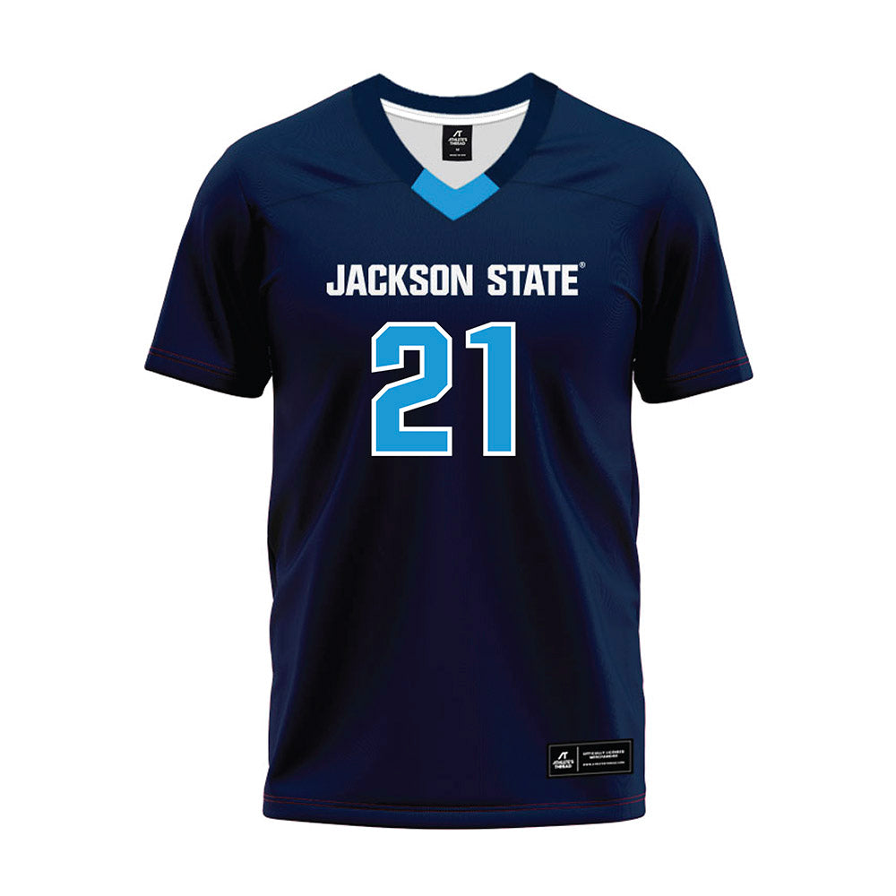 Jackson State - NCAA Football : Desmond Moultrie - Premium Football Jersey-0