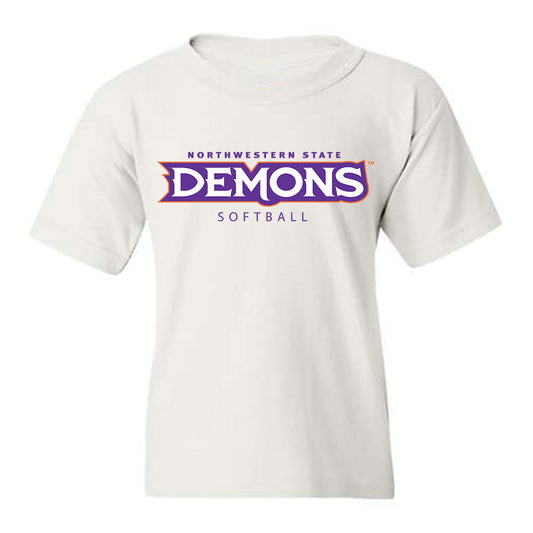 Northwestern State - NCAA Softball : Mattison Buster - Youth T-Shirt-0