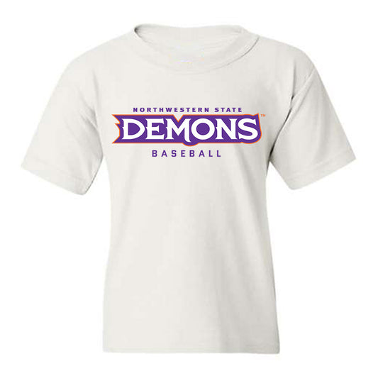 Northwestern State - NCAA Baseball : Carter White - Youth T-Shirt-0
