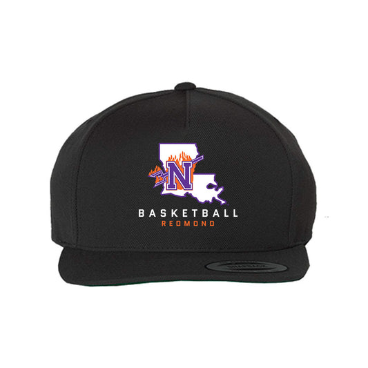 Northwestern State - NCAA Men's Basketball : Justin Redmond - Snapback Hat-0
