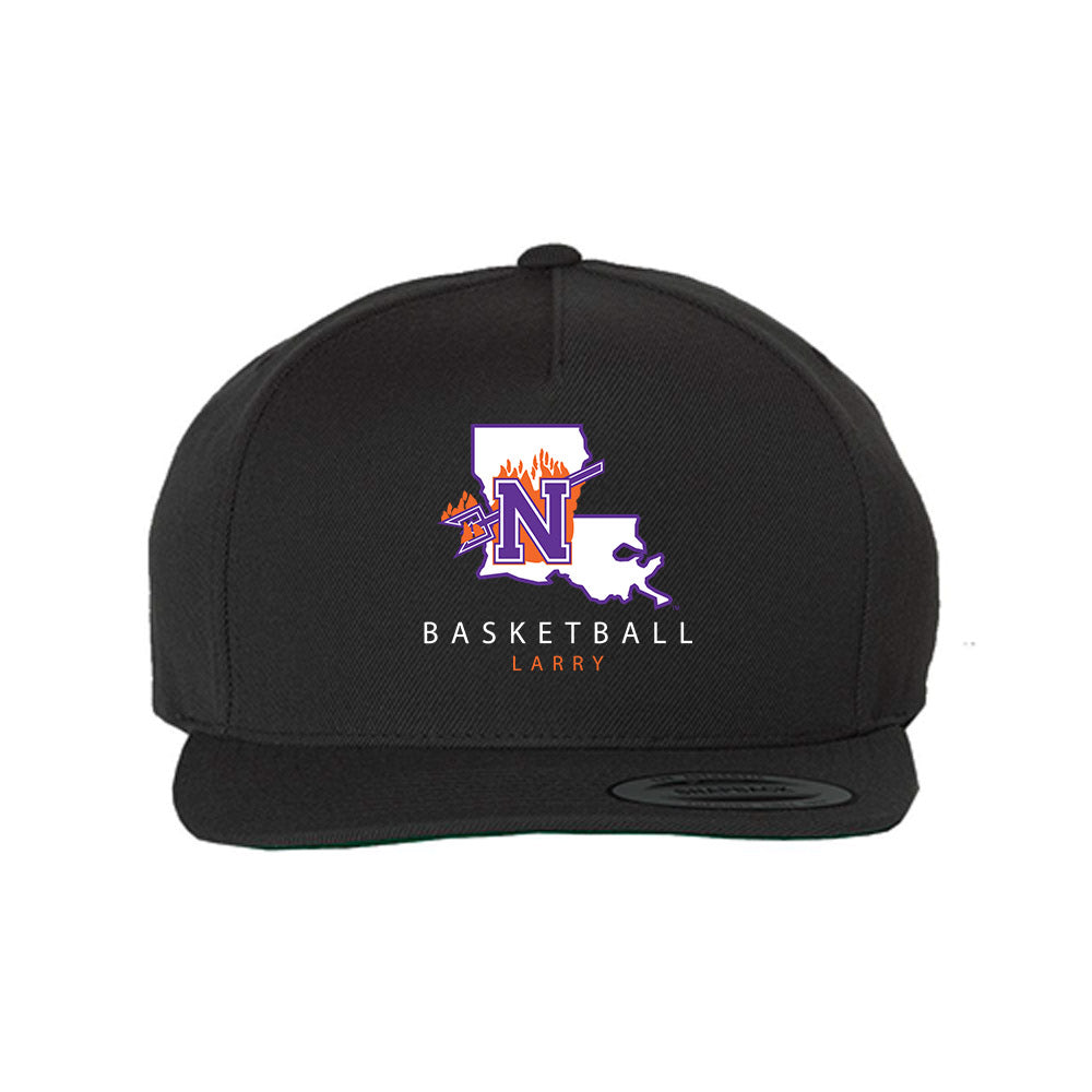 Northwestern State - NCAA Men's Basketball : CJ Larry - Snapback Hat-0