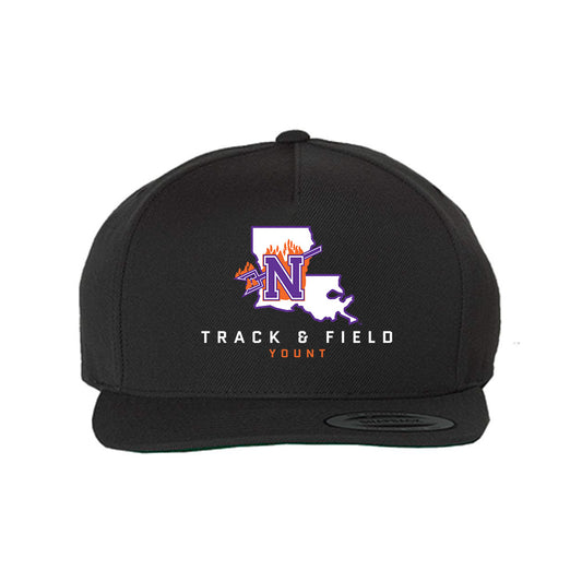 Northwestern State - NCAA Men's Track & Field : Joseph Yount - Snapback Hat-0