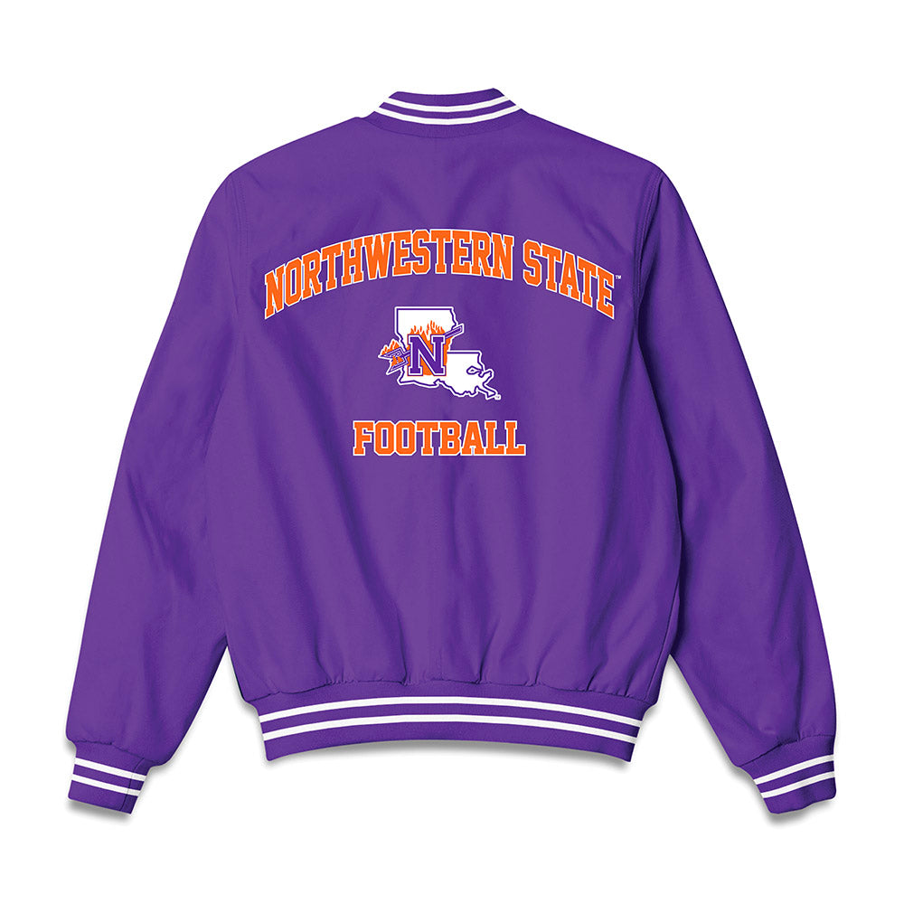Northwestern State - NCAA Football : Kyron Angeletti - Bomber Jacket-1