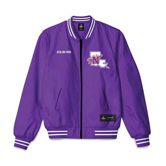 Northwestern State - NCAA Women's Track & Field : Thea Aedling Ring - Bomber Jacket-0