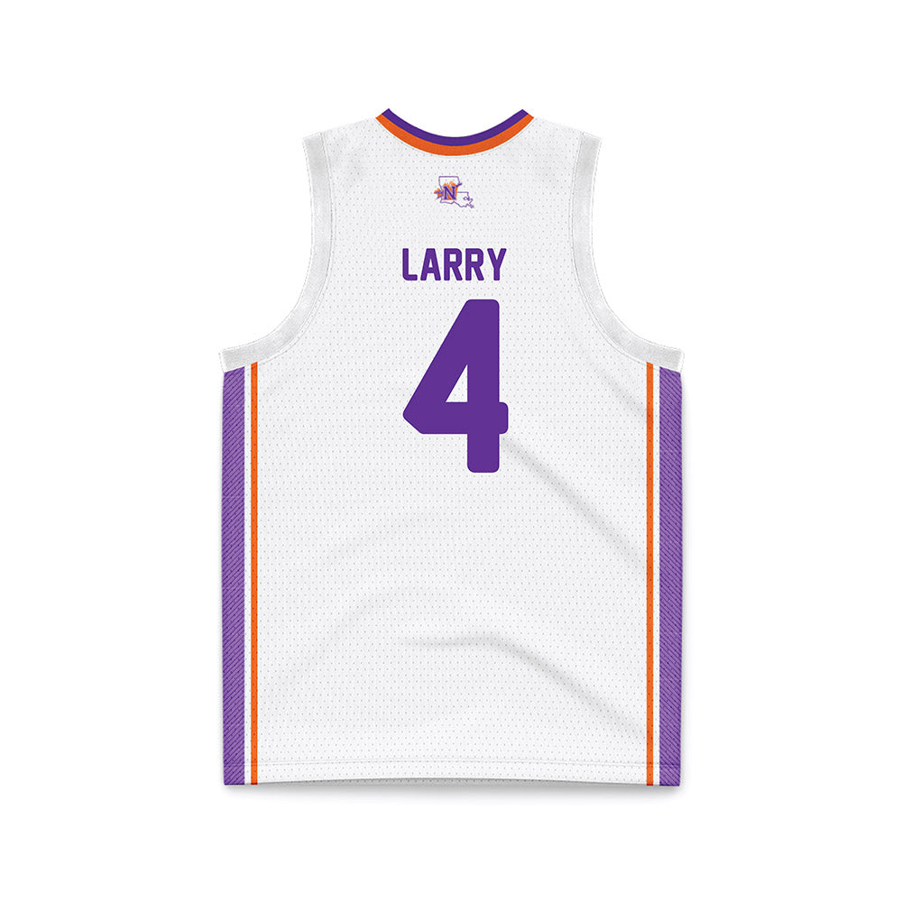 Northwestern State - NCAA Men's Basketball : CJ Larry - Basketball Jersey-1