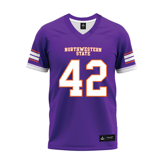 Northwestern State - NCAA Football : Braden Woods - Premium Football Jersey-0