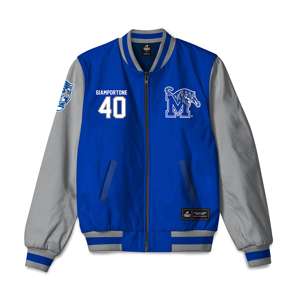 Memphis - NCAA Baseball : Seth Giamportone - Bomber Jacket-0