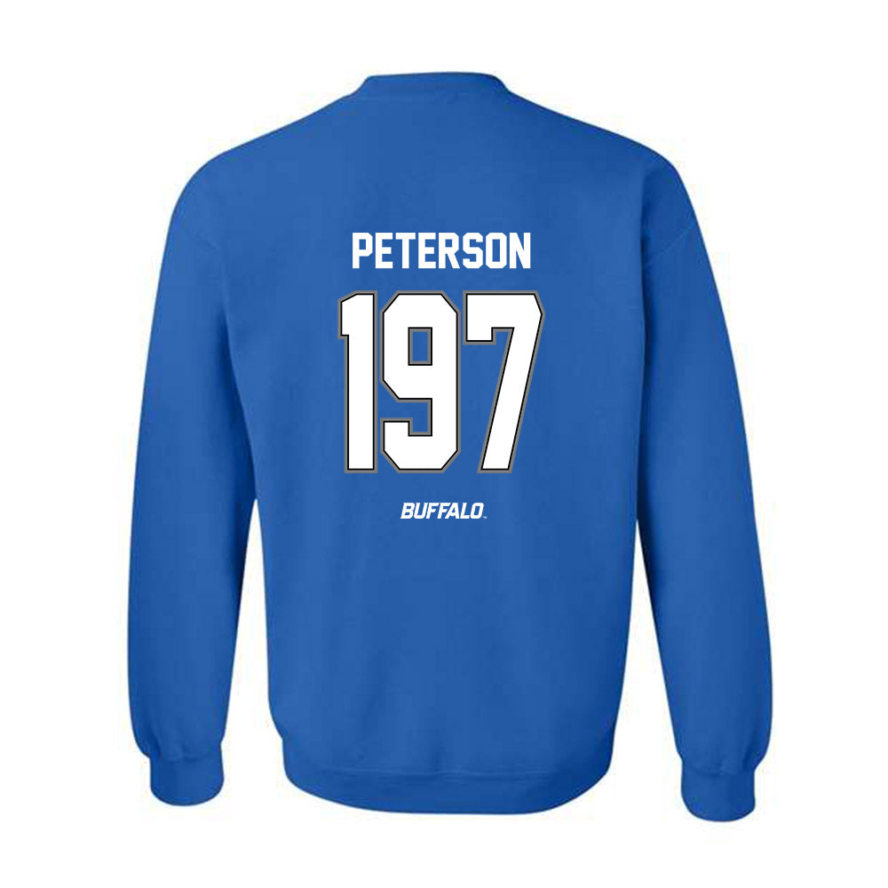 Buffalo - NCAA Wrestling : Aiden Peterson - Crewneck Sweatshirt-1