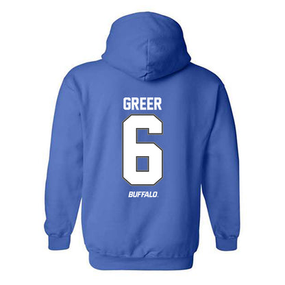 Buffalo - NCAA Football : Miles Greer - Hooded Sweatshirt-1