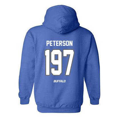 Buffalo - NCAA Wrestling : Aiden Peterson - Hooded Sweatshirt-1