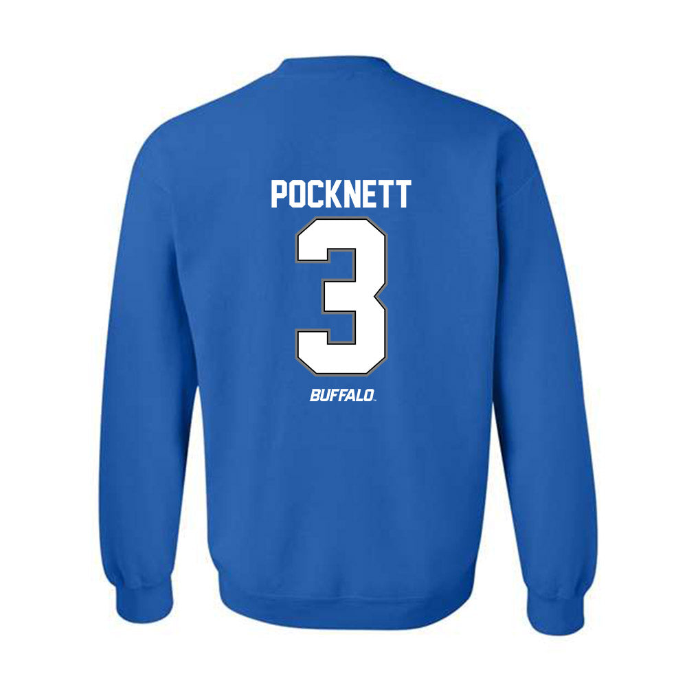 Buffalo - NCAA Men's Basketball : Mikhail Pocknett - Crewneck Sweatshirt-1