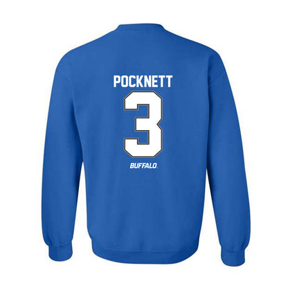 Buffalo - NCAA Men's Basketball : Mikhail Pocknett - Crewneck Sweatshirt-1