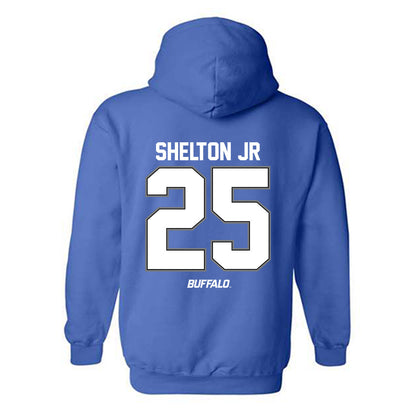 Buffalo - NCAA Football : Terrance Shelton Jr - Classic Shersey Hooded Sweatshirt-1
