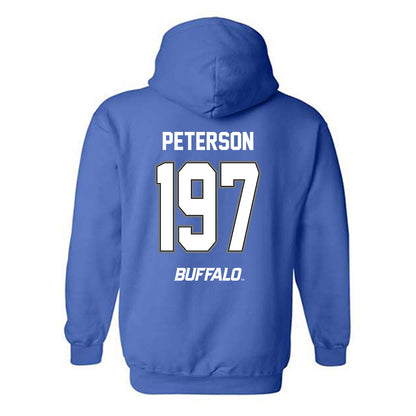 Buffalo - NCAA Wrestling : Aiden Peterson - Hooded Sweatshirt-1
