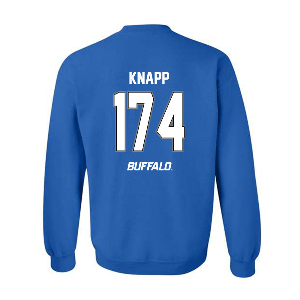 Buffalo - NCAA Wrestling : Rafael Knapp - Crewneck Sweatshirt-1