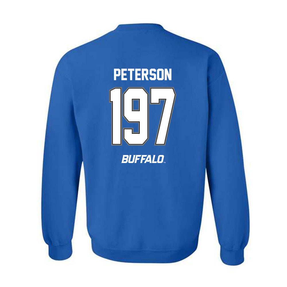 Buffalo - NCAA Wrestling : Aiden Peterson - Crewneck Sweatshirt-1