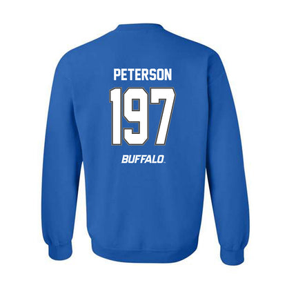 Buffalo - NCAA Wrestling : Aiden Peterson - Crewneck Sweatshirt-1