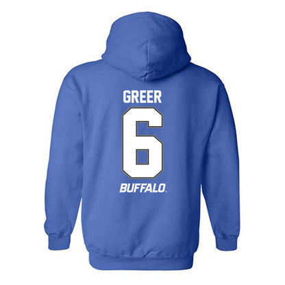 Buffalo - NCAA Football : Miles Greer - Hooded Sweatshirt-1