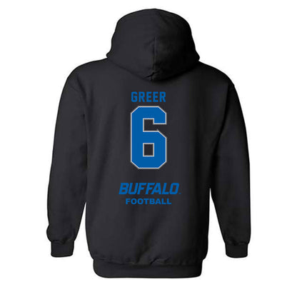 Buffalo - NCAA Football : Miles Greer - Hooded Sweatshirt-1