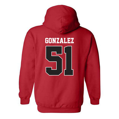 CSUN - NCAA Baseball : Roberto Gonzalez - Claasic Shersey Hooded Sweatshirt-1