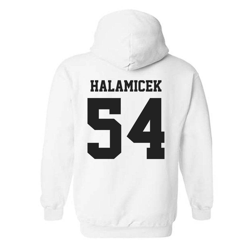 CSUN - NCAA Baseball : Ryan Halamicek - Classic Shersey Hooded Sweatshirt-1