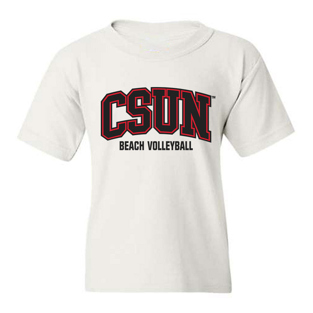 CSUN - NCAA Beach Volleyball : Kinley Lindhardt - Classic Shersey Youth T-Shirt-0