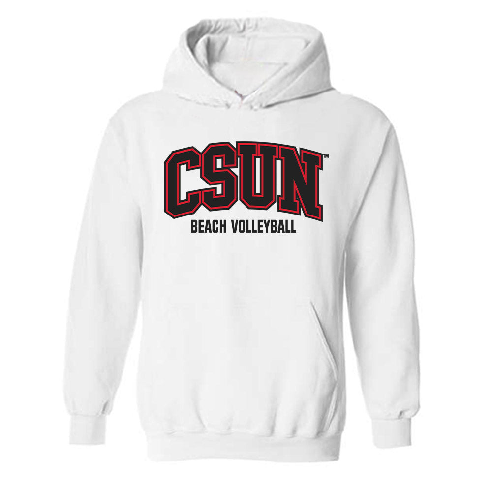 CSUN - NCAA Beach Volleyball : Kinley Lindhardt - Classic Shersey Hooded Sweatshirt-0
