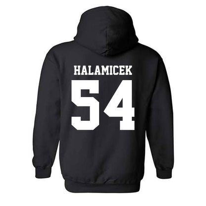 CSUN - NCAA Baseball : Ryan Halamicek - Classic Shersey Hooded Sweatshirt-1