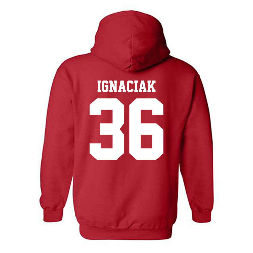 CSUN - NCAA Baseball : Blake Ignaciak - Classic Fashion Shersey Hooded Sweatshirt-1