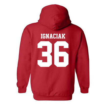 CSUN - NCAA Baseball : Blake Ignaciak - Classic Fashion Shersey Hooded Sweatshirt-1