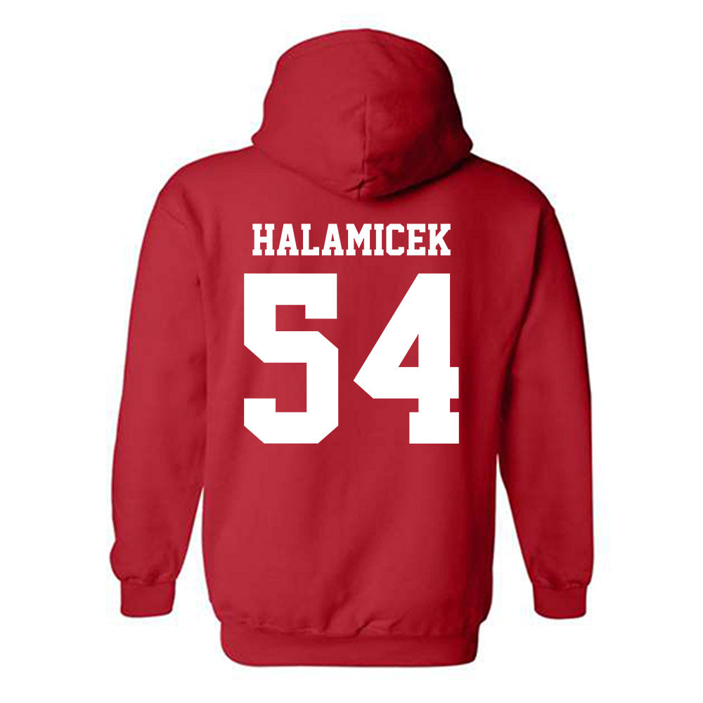 CSUN - NCAA Baseball : Ryan Halamicek - Classic Fashion Shersey Hooded Sweatshirt-1