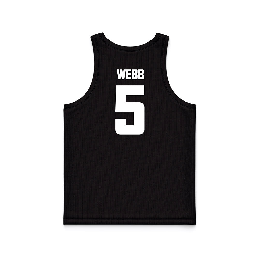CSUN - NCAA Men's Basketball : Quinton Webb - Black Basketball Jersey-1