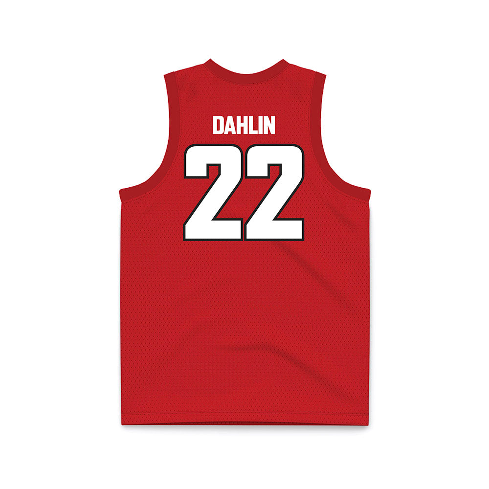 CSUN - NCAA Women's Basketball : Laini Dahlin - Red Basketball Jersey-1