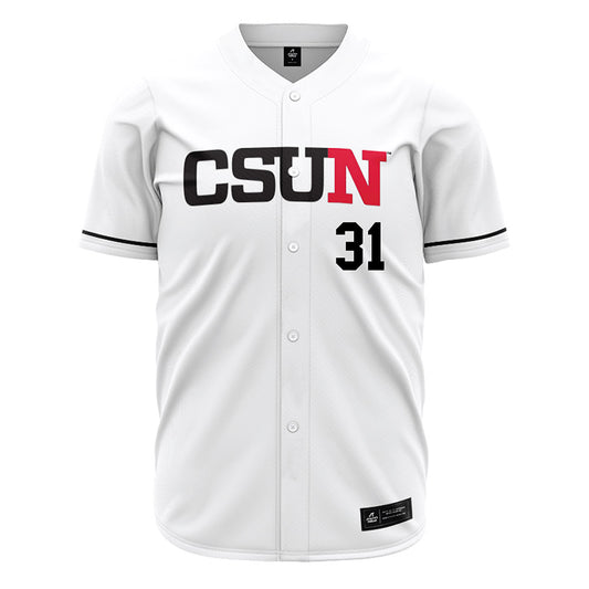 CSUN - NCAA Baseball : Jack Jones - White Jersey-0