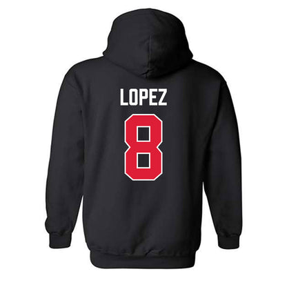 Lamar - NCAA Baseball : Mark Lopez - Hooded Sweatshirt-1