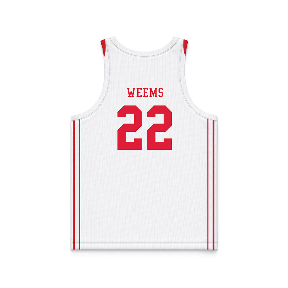 Lamar - NCAA Women's Basketball : Nurjei Weems - White Basketball Jersey