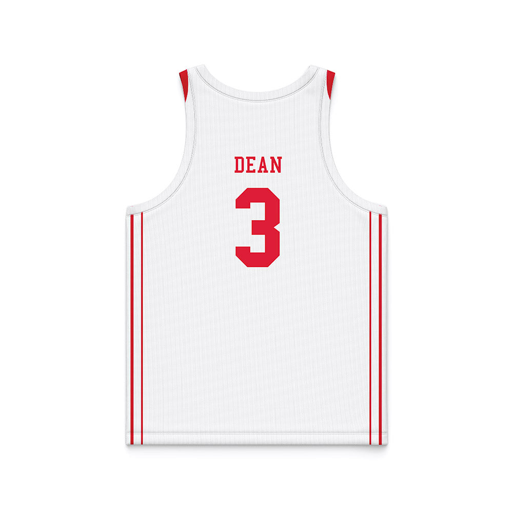 Lamar - NCAA Women's Basketball : Sabria Dean - White Basketball Jersey-1