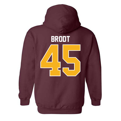 Winthrop - NCAA Baseball : Walker Brodt - Classic Shersey Hooded Sweatshirt-1