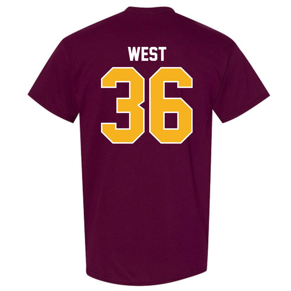 Winthrop - NCAA Baseball : Stephen West - Classic Shersey T-Shirt-1