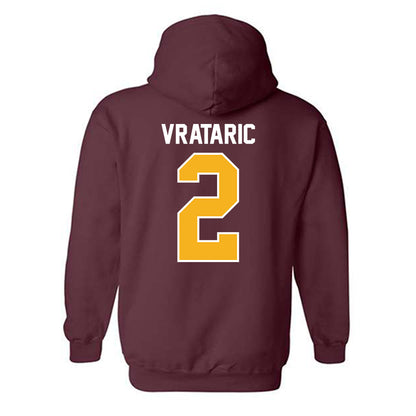 Winthrop - NCAA Men's Soccer : Dragen Vrataric - Classic Shersey Hooded Sweatshirt-1