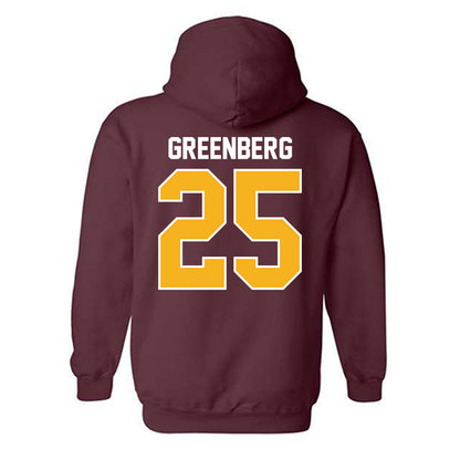 Winthrop - NCAA Baseball : Zach Greenberg - Classic Shersey Hooded Sweatshirt-1