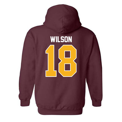 Winthrop - NCAA Men's Soccer : Thomas Wilson - Classic Shersey Hooded Sweatshirt-1