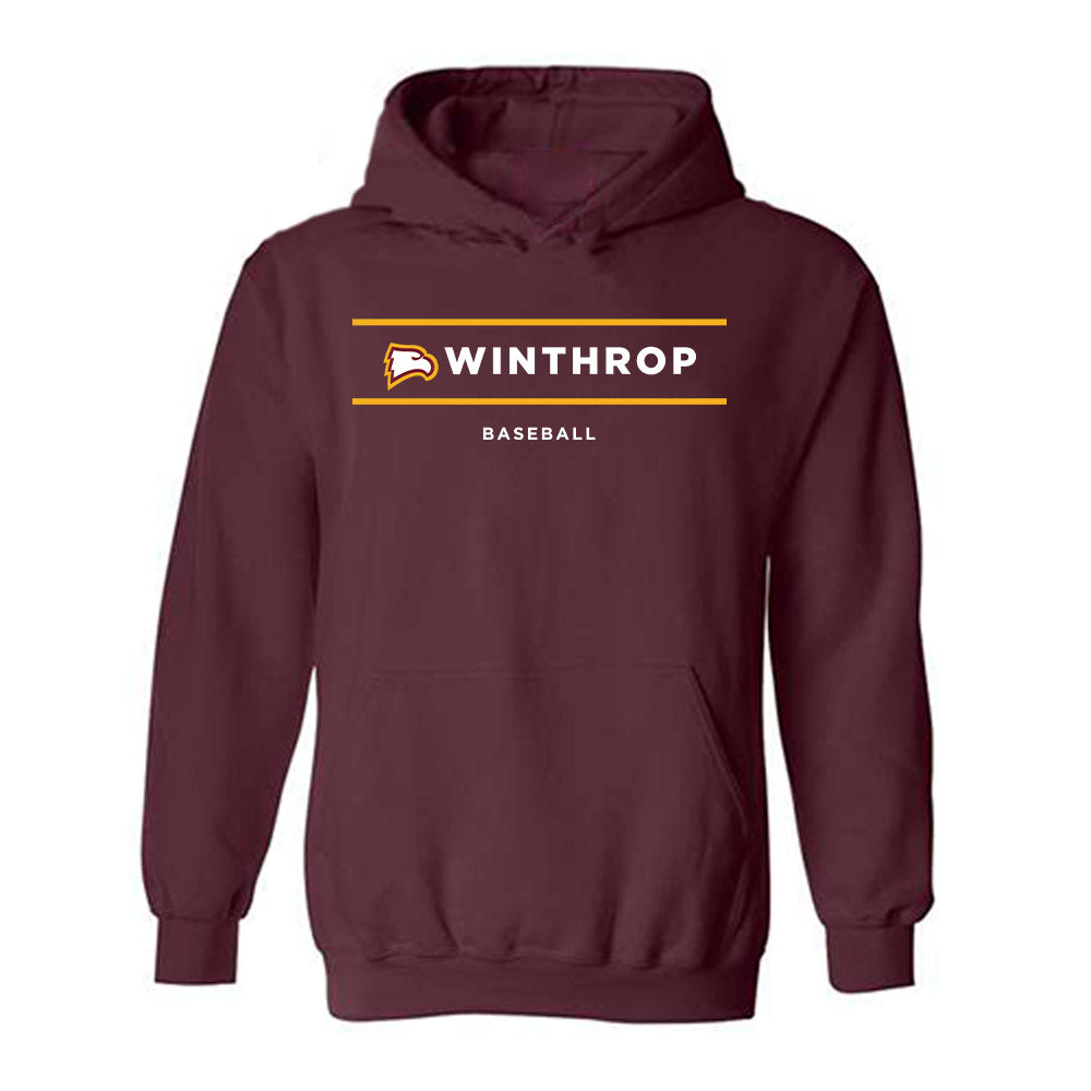 Winthrop - NCAA Baseball : Stephen West - Classic Shersey Hooded Sweatshirt-0