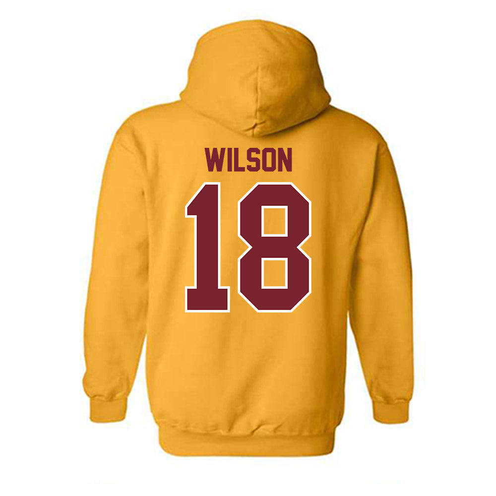 Winthrop - NCAA Men's Soccer : Thomas Wilson - Classic Shersey Hooded Sweatshirt-1