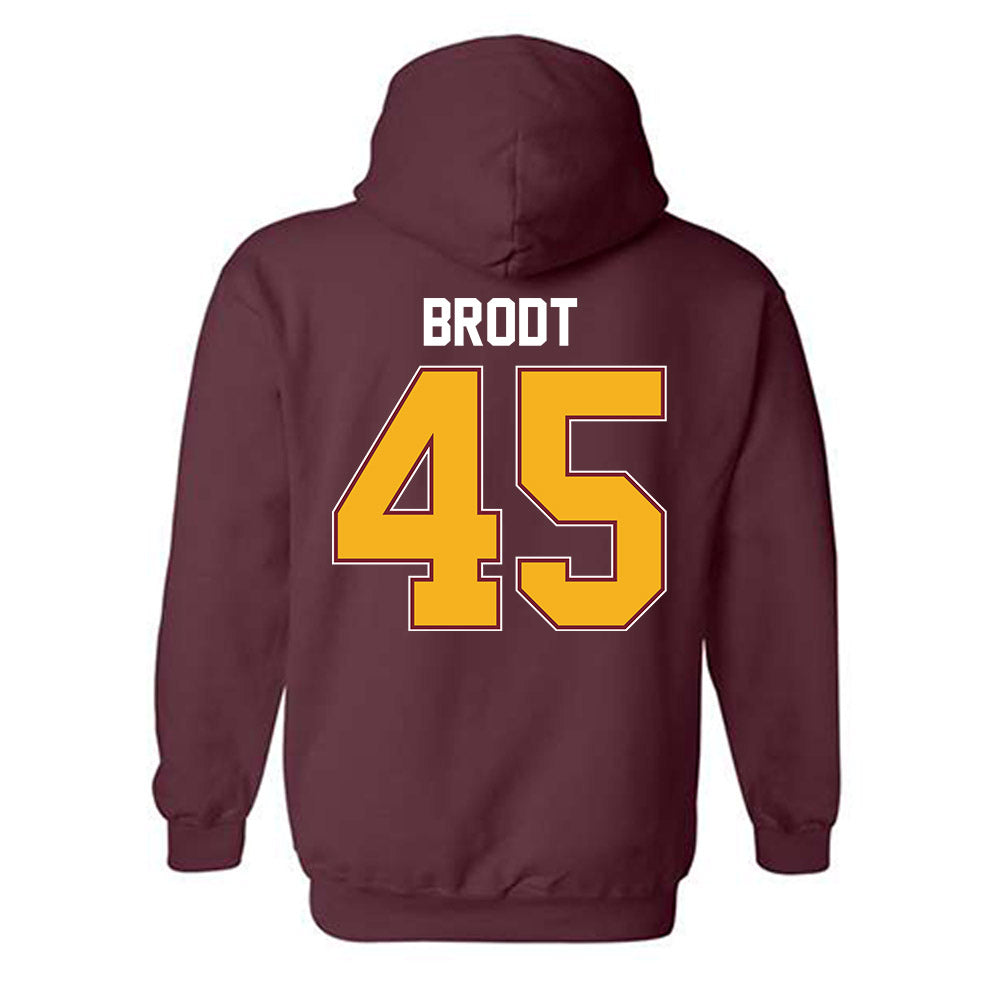 Winthrop - NCAA Baseball : Walker Brodt - Classic Shersey Hooded Sweatshirt-1