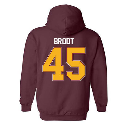 Winthrop - NCAA Baseball : Walker Brodt - Classic Shersey Hooded Sweatshirt-1