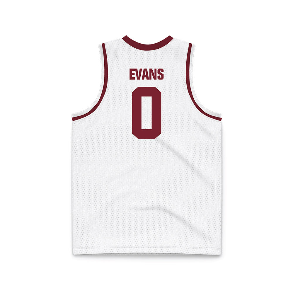 Winthrop - NCAA Men's Basketball : Kaleb Evans - White Basketball Jersey-1