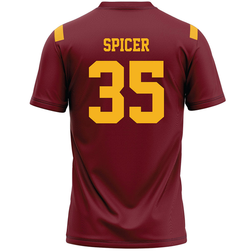 Winthrop - NCAA Women's Lacrosse : Janie Spicer - Garnet Lacrosse Jersey -1