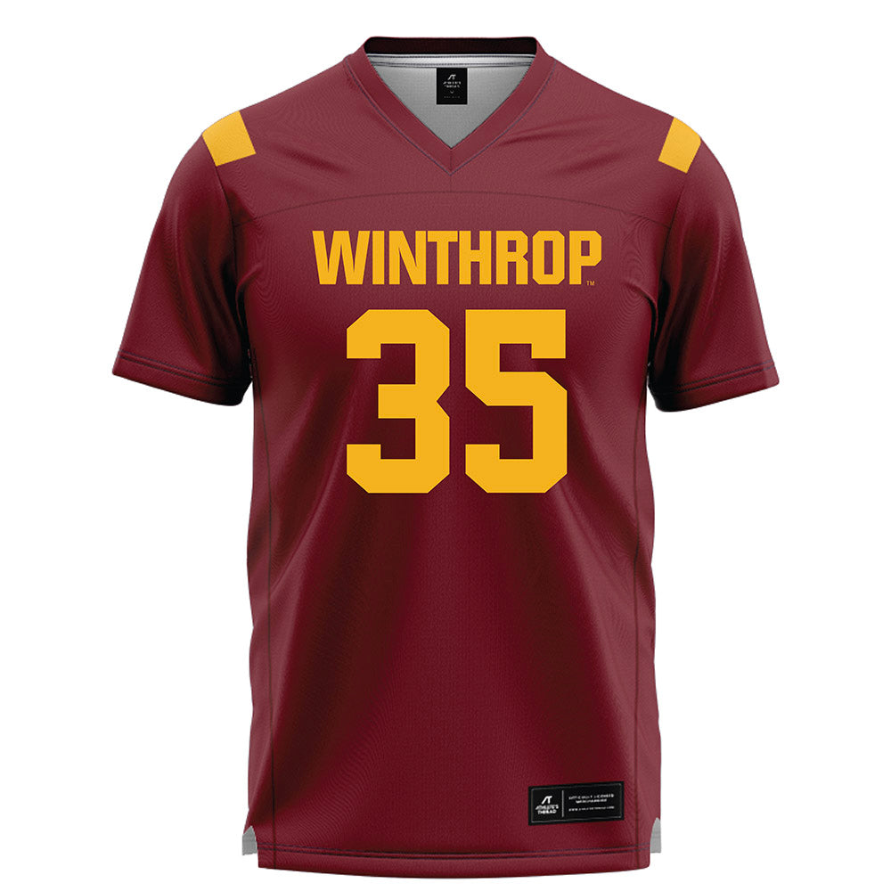 Winthrop - NCAA Women's Lacrosse : Janie Spicer - Garnet Lacrosse Jersey -0